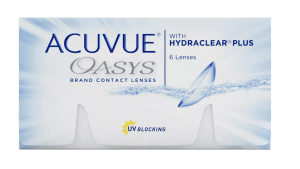 Acuvue Oasys con Hydraclear Plus - Lentes de Contacto para Miopía e Hipermetropía