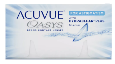 Acuvue Oasys para Astigmatismo con Hydraclear Plus - Lentes de Contacto Quincenales
